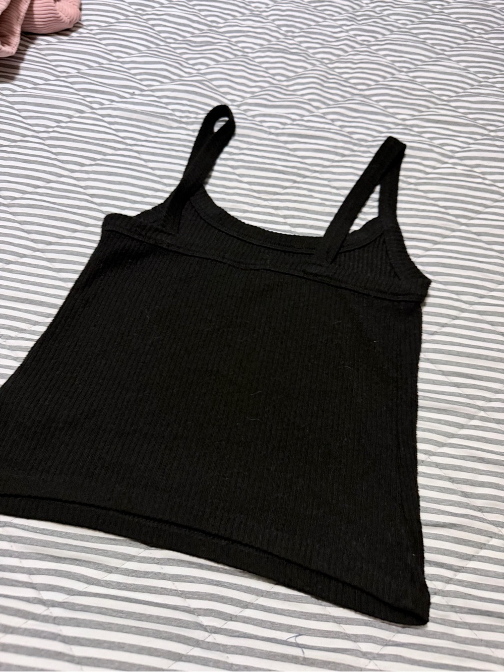 Universal Thread Black Ribbed Tank Top - Picture 2 of 3